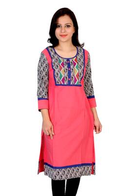 Ridan Cotton Printed Multicolour Straight Kurti 1
