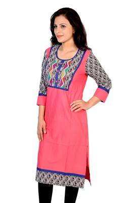 Ridan Cotton Printed Multicolour Straight Kurti 2