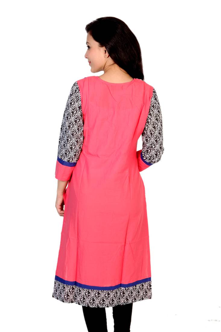 Ridan Cotton Printed Multicolour Straight Kurti