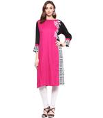 ridan rayon printed multicolour kurti