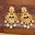 Gold agate earrings