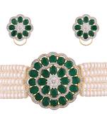 Multicolor pearl chokers