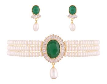 Multicolor pearl chokers 1