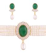 Multicolor pearl chokers