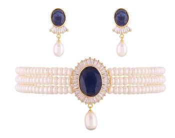 Multicolor pearl chokers 1