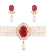 Multicolor pearl chokers