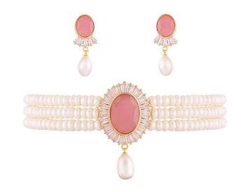 Multicolor pearl chokers 1