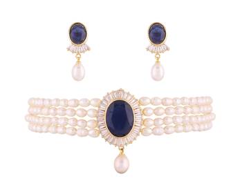 Multicolor pearl chokers 1