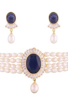Multicolor pearl chokers
