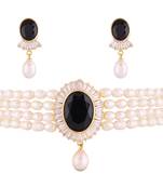 Multicolor pearl chokers