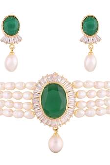 Multicolor pearl chokers