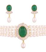 Multicolor pearl chokers