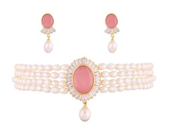 Multicolor pearl chokers 1