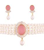 Multicolor pearl chokers