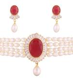 Multicolor pearl chokers