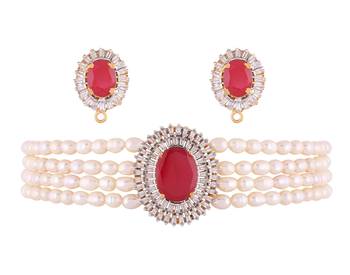 Multicolor pearl chokers 1