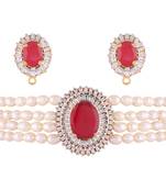 Multicolor pearl chokers