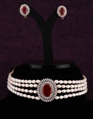 Multicolor pearl chokers 3