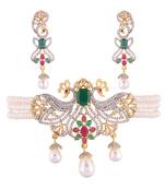 Multicolor pearl chokers