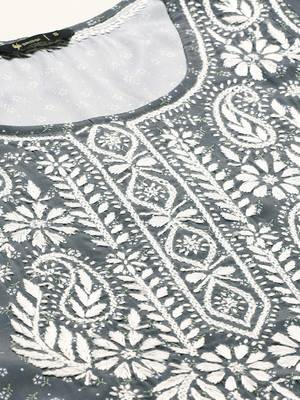 Grey printed crepe ethnic-kurtis 5