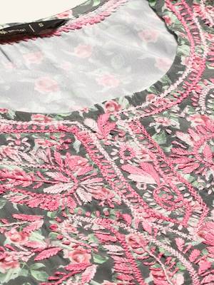 Green printed crepe ethnic-kurtis 5