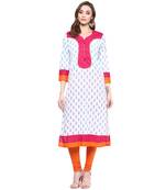 Ridan Cotton Multicolour Printed Straight Kurti