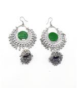 Green earrings
