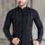ARRUGA Black embroidered georgette kurta-pajama