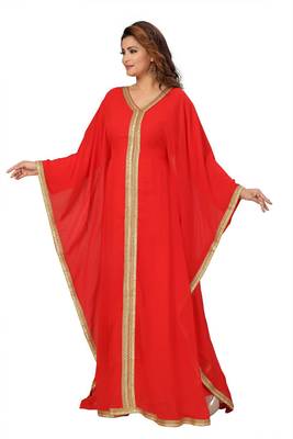 Sale !! Women's Muslim Golden Lais Abaya Jalabia Dubai Kaftan Dresses 2
