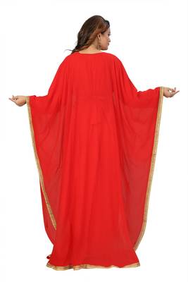 Sale !! Women's Muslim Golden Lais Abaya Jalabia Dubai Kaftan Dresses 3
