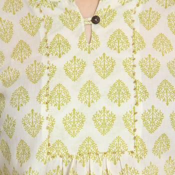 Ivory printed cotton cotton-kurtis 3