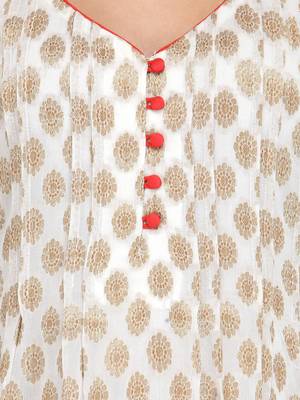 Ivory woven georgette georgette-kurtis 3