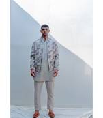 I AND YOU JACKET SET IN BEIGE