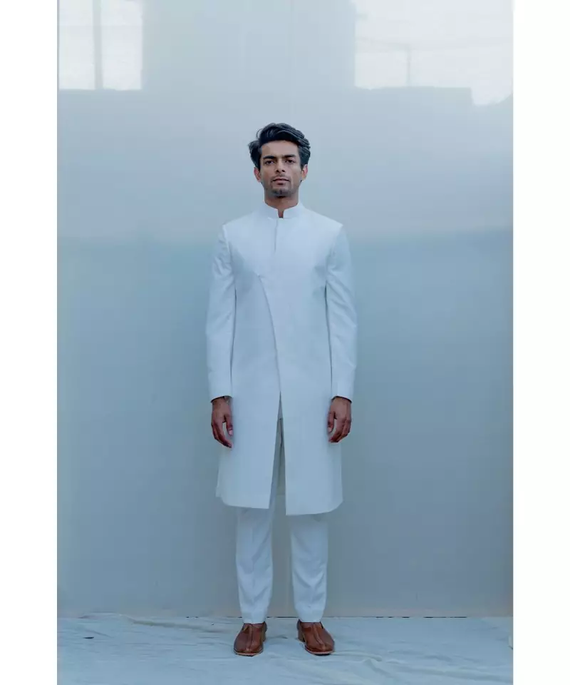 WAXEN LONG INDO WESTERN JACKET SET