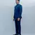 LAPIS LAZULI SHORT INDO WESTERN JACKET SET