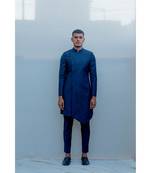 ULTRAMARINE LONG INDO WESTERN JACKET SET