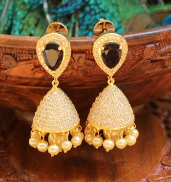 Black agate earrings 1