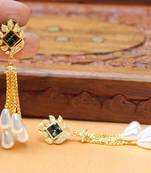 Black agate earrings