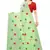 Green embroidered polycotton saree with blouse