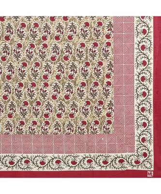 AJ Home Traditional Jaipuri 100% Cotton Diwan Set (Set of 6) 5
