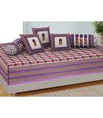 AJ Home Traditional Jaipuri 100% Cotton Diwan Set (Set of 6)