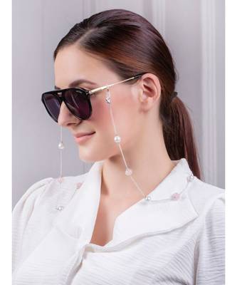 Lush White and Pink Multipurpose Mask Chain 2