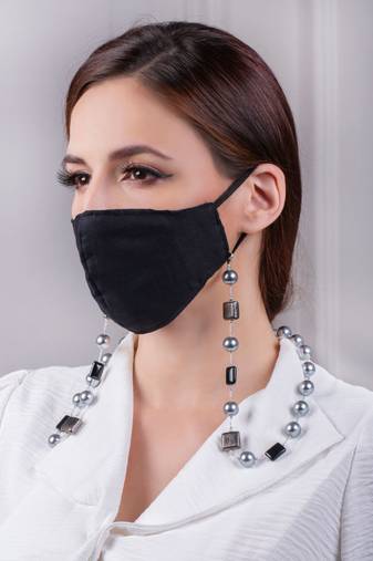 Durable Black and Grey Multipurpose Mask Chain