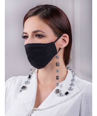 Durable Black and Grey Multipurpose Mask Chain 1