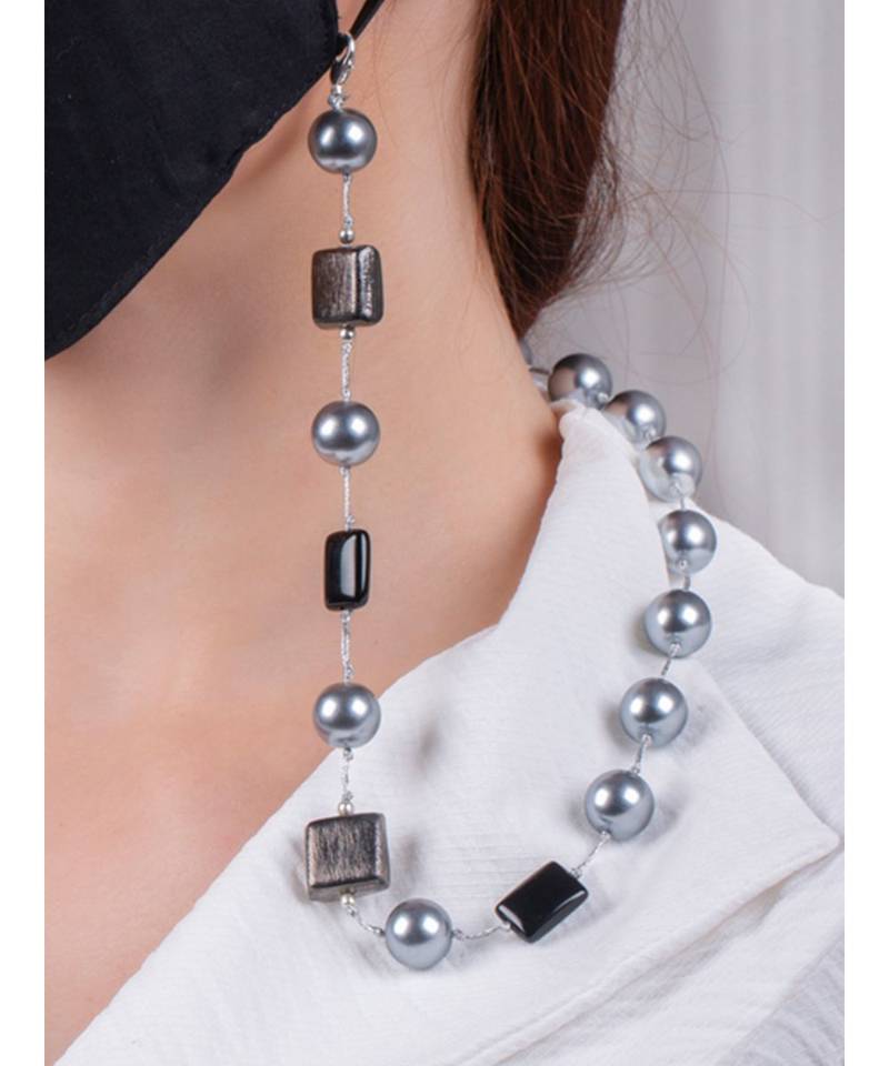 Durable Black and Grey Multipurpose Mask Chain