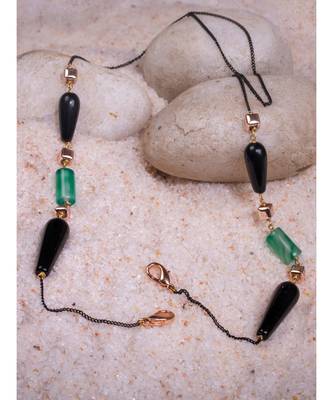 Deluxe Green and Black Multipurpose Mask Chain 3