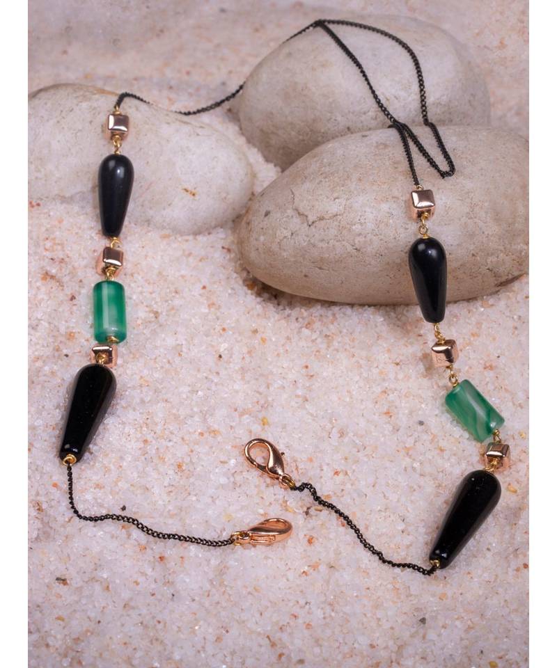 Deluxe Green and Black Multipurpose Mask Chain