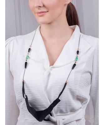 Deluxe Green and Black Multipurpose Mask Chain 4