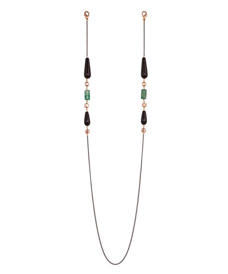 Deluxe Green and Black Multipurpose Mask Chain