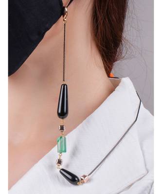 Deluxe Green and Black Multipurpose Mask Chain 6